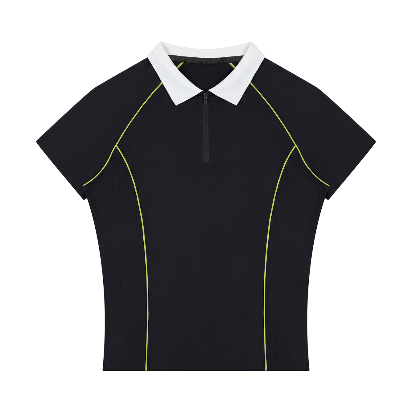 Women's Slim Fit Quarter-Zip Polo Shirt | Athletic Performance Golf Top