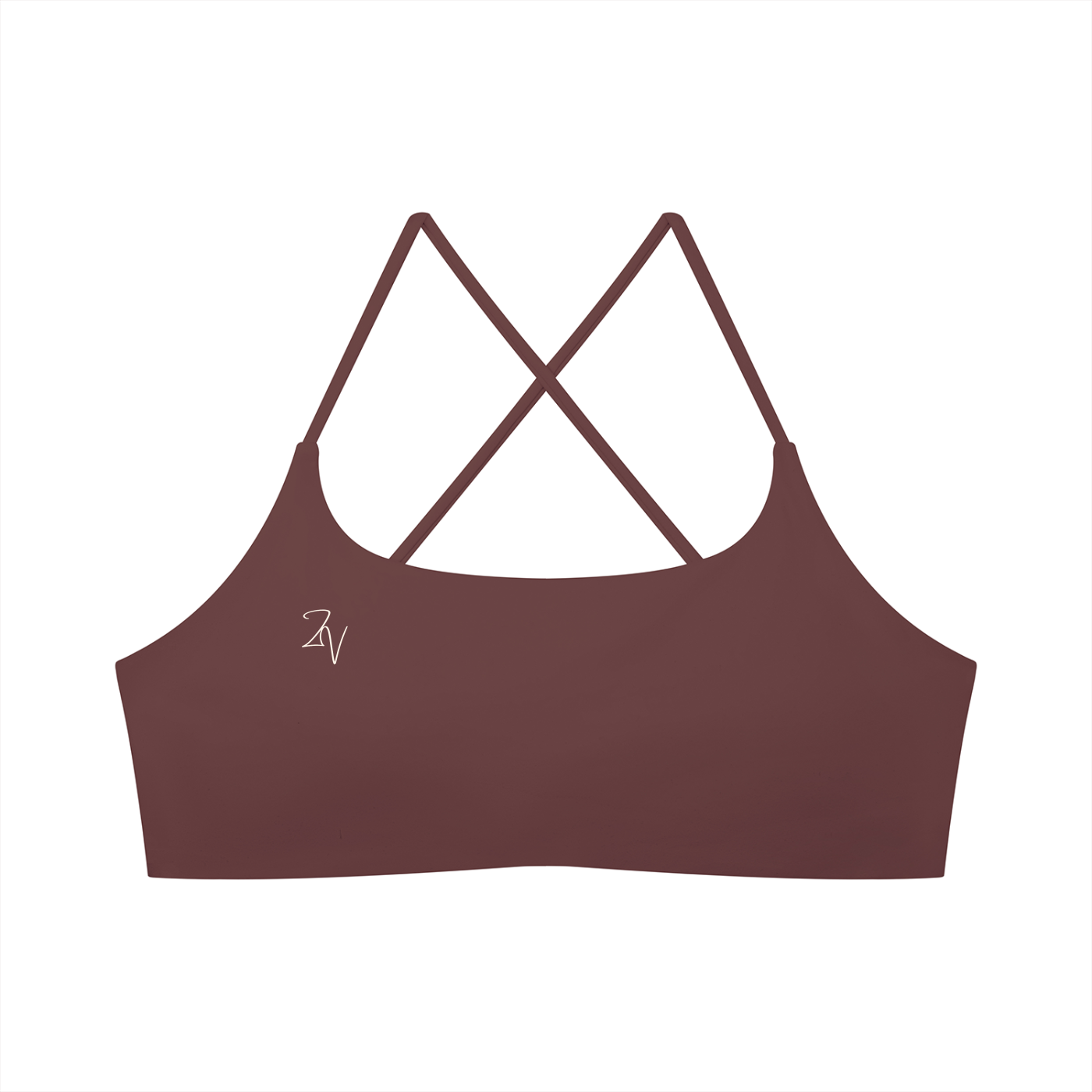 Women's Cross Back Sports Bra | Built-In Padded Athletic Workout Bra