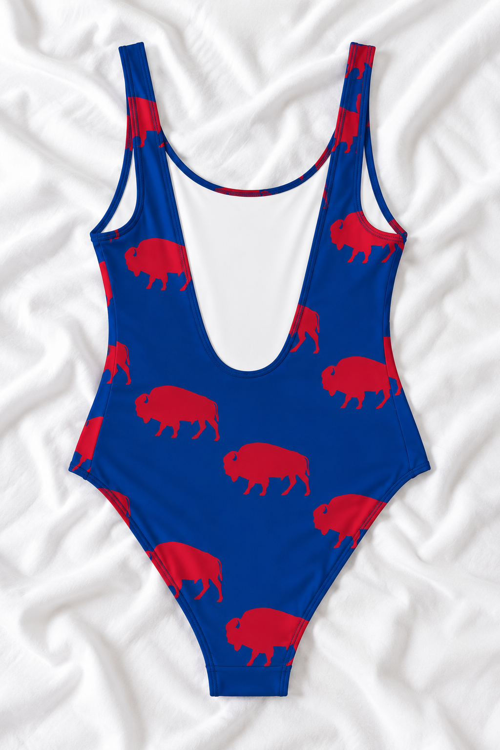 Buffalo Football One-Piece Swimsuit – Women’s Game Day Swimwear