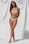 Sandy Toes Bandeau Bikini Set – Striped Italian Summer Swimsuit