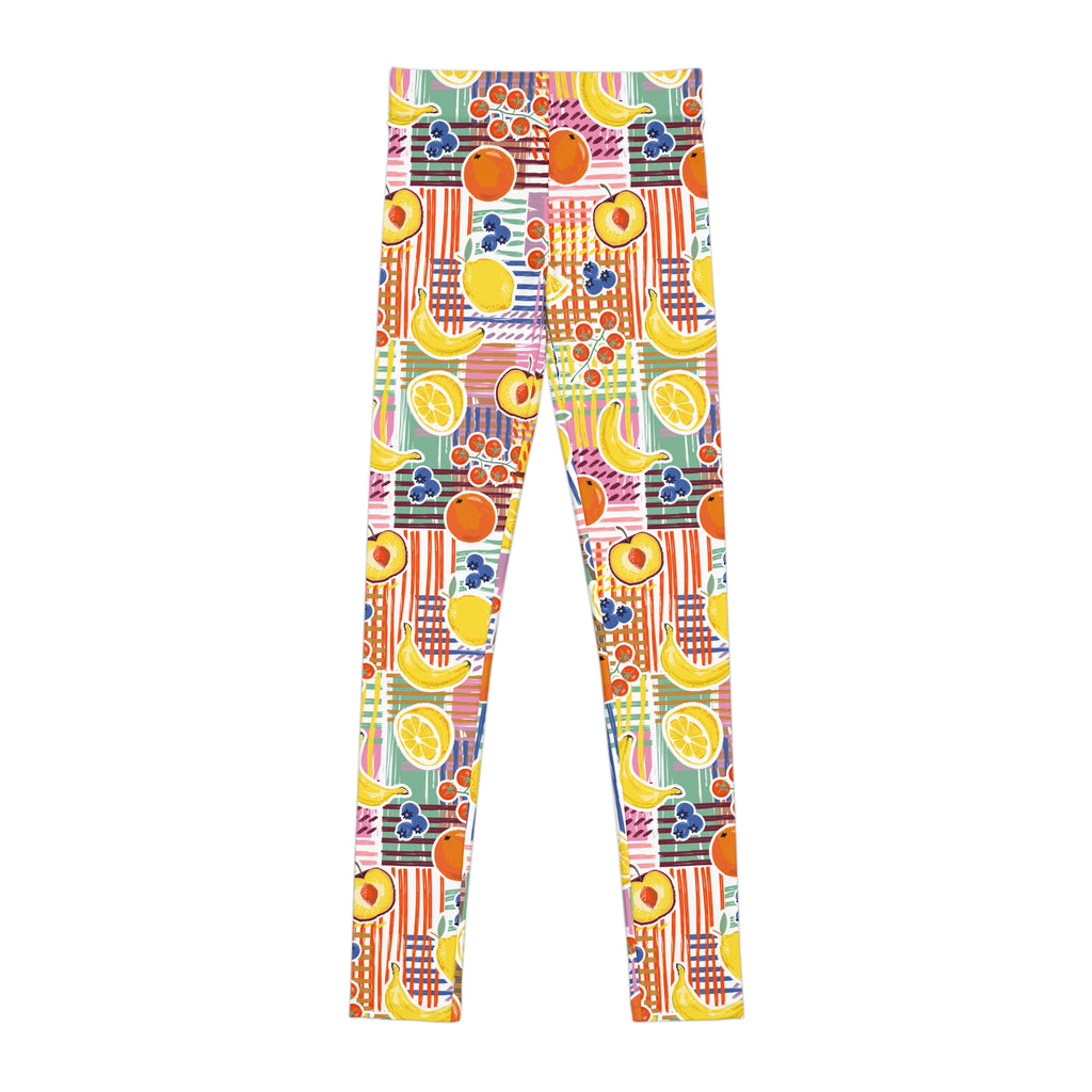 Youth Fruit Patch Leggings — Colorful Kids Leggings