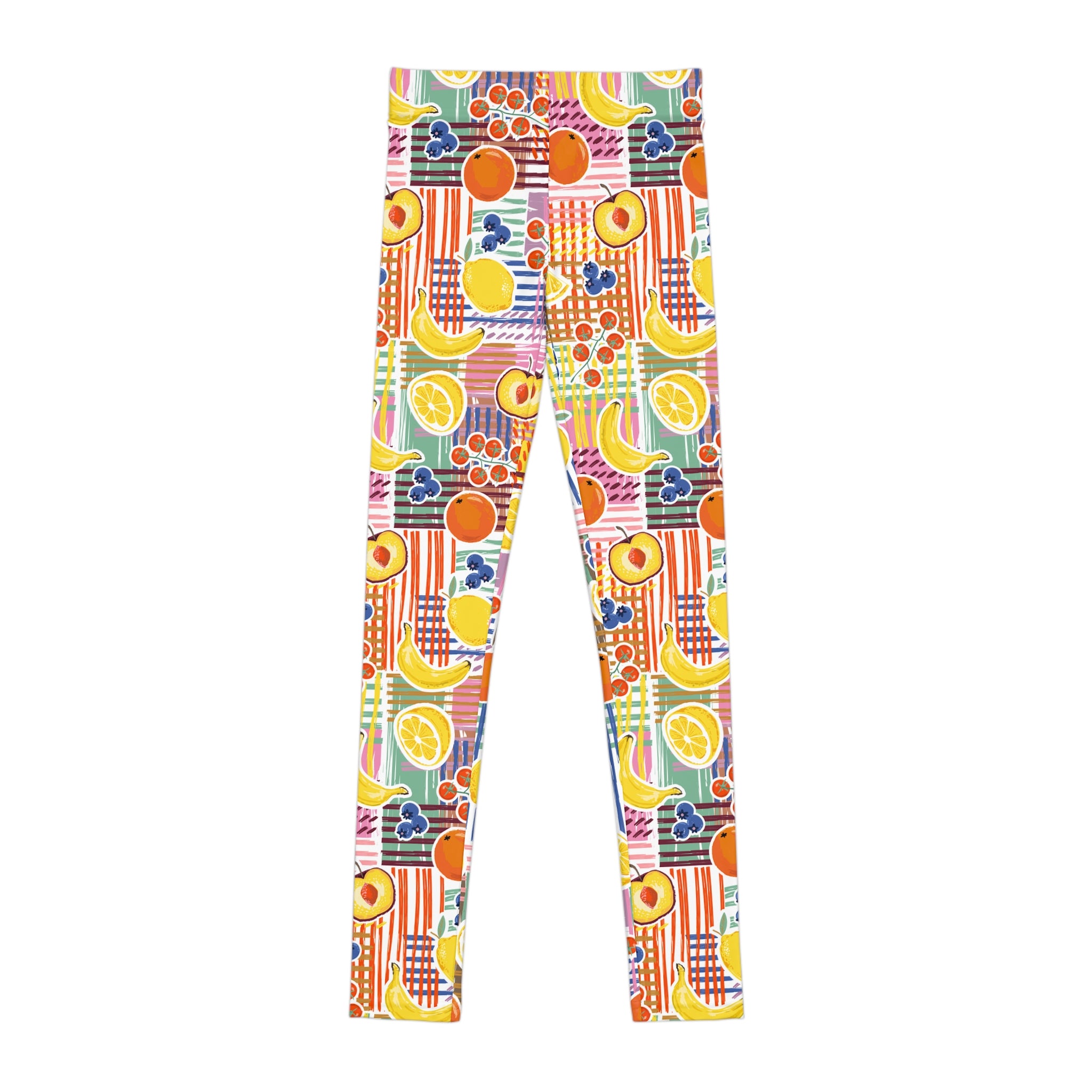 Youth Fruit Patch Leggings — Colorful Kids Leggings