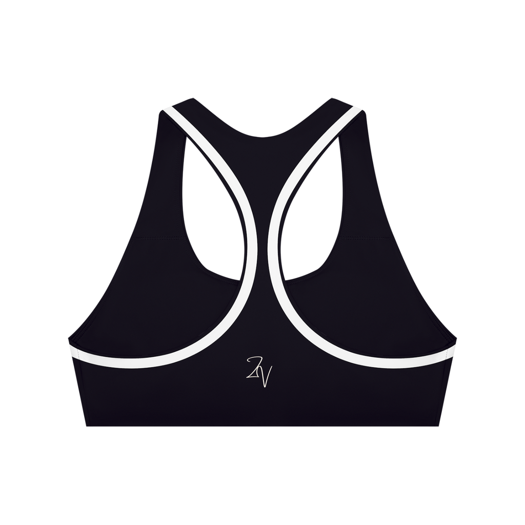 Women's Racerback Sports Bra | Built-In Padding Supportive Workout Bra