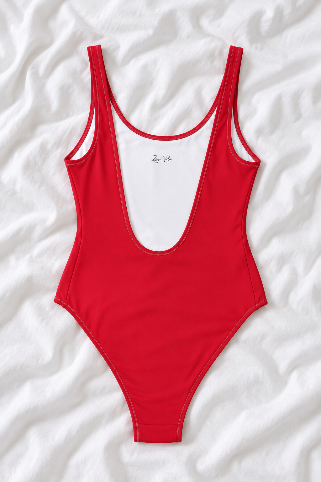 Bach Club Red One Piece Swimsuit – Minimal Beach Swimwear
