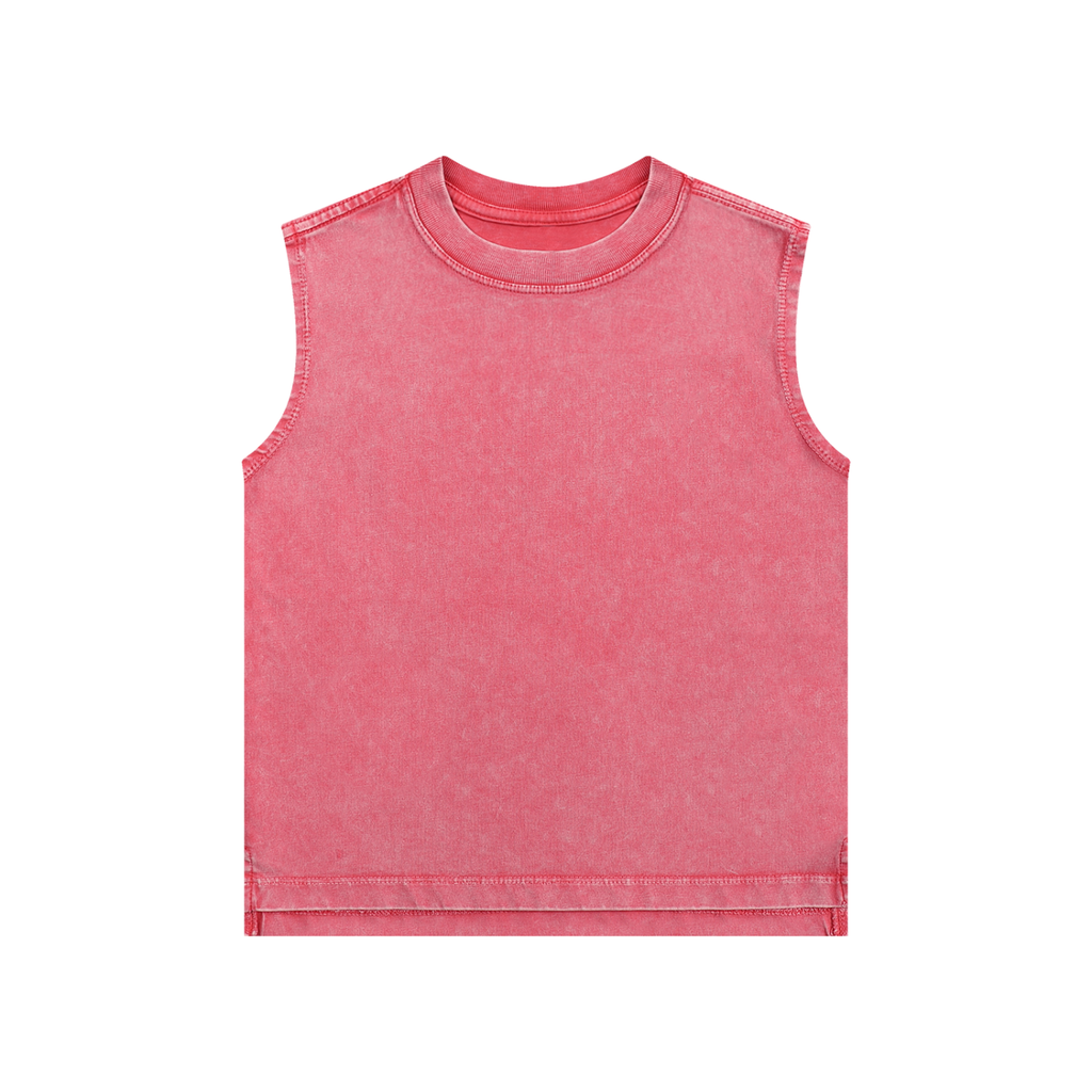 Snow Washed Kids Tank Top | Vintage Cotton Sleeveless Shirt