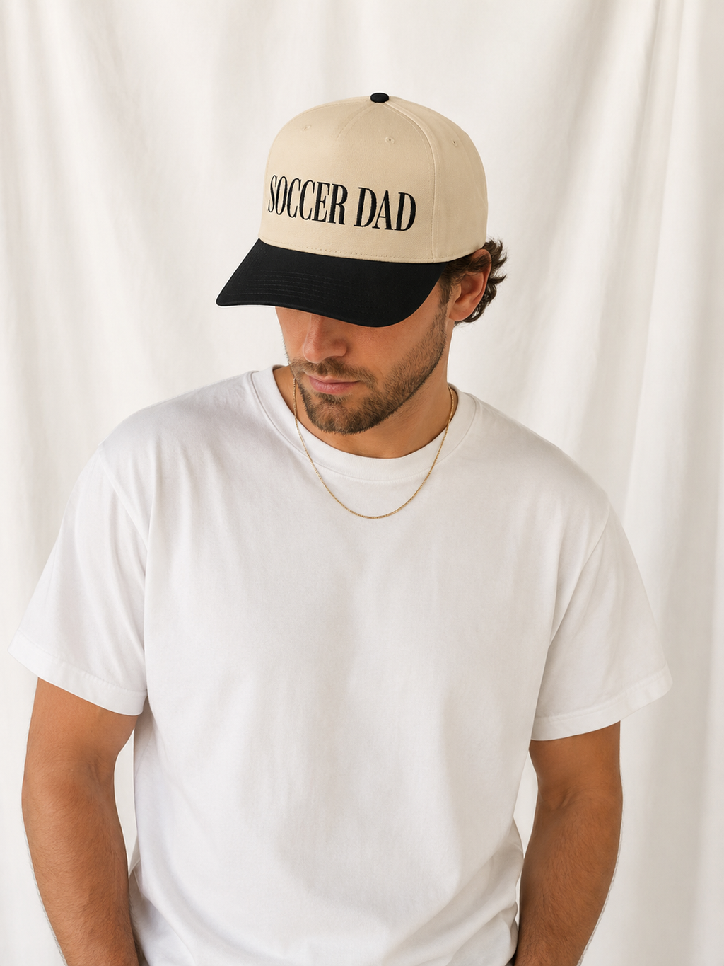Soccer Dad Embroidered 5-Panel Cap | Adjustable Mid-Profile Snapback Hat