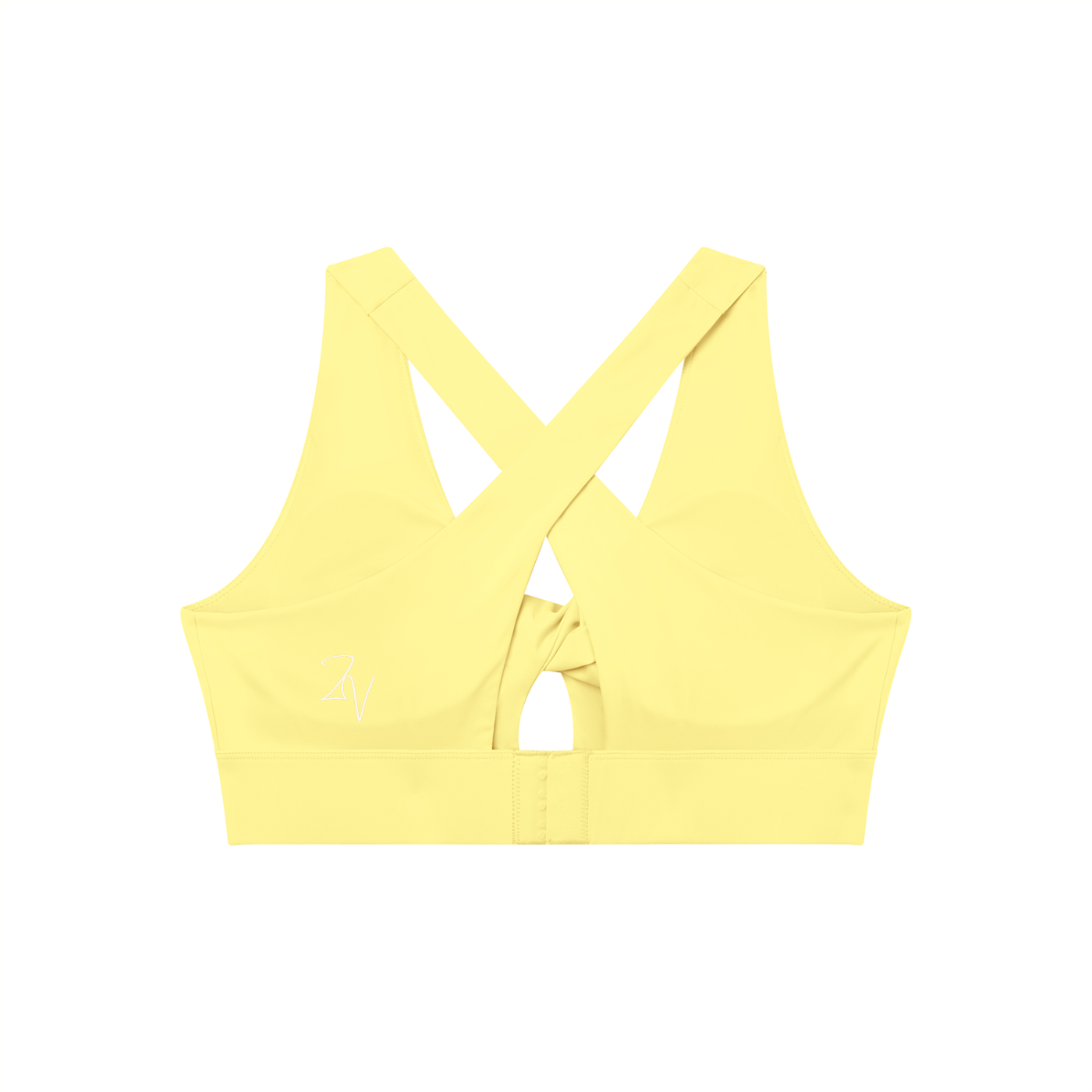 Women's Twist Front V-Neck Sports Bra | Built-In Padded Athletic Workout Bra