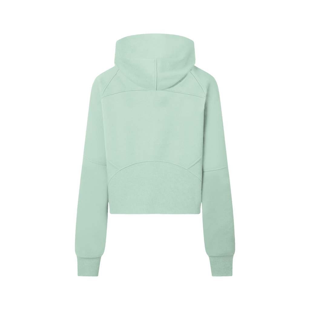Women's Cropped Half-Zip Hoodie | Lightweight Athletic Pullover Sweatshirt