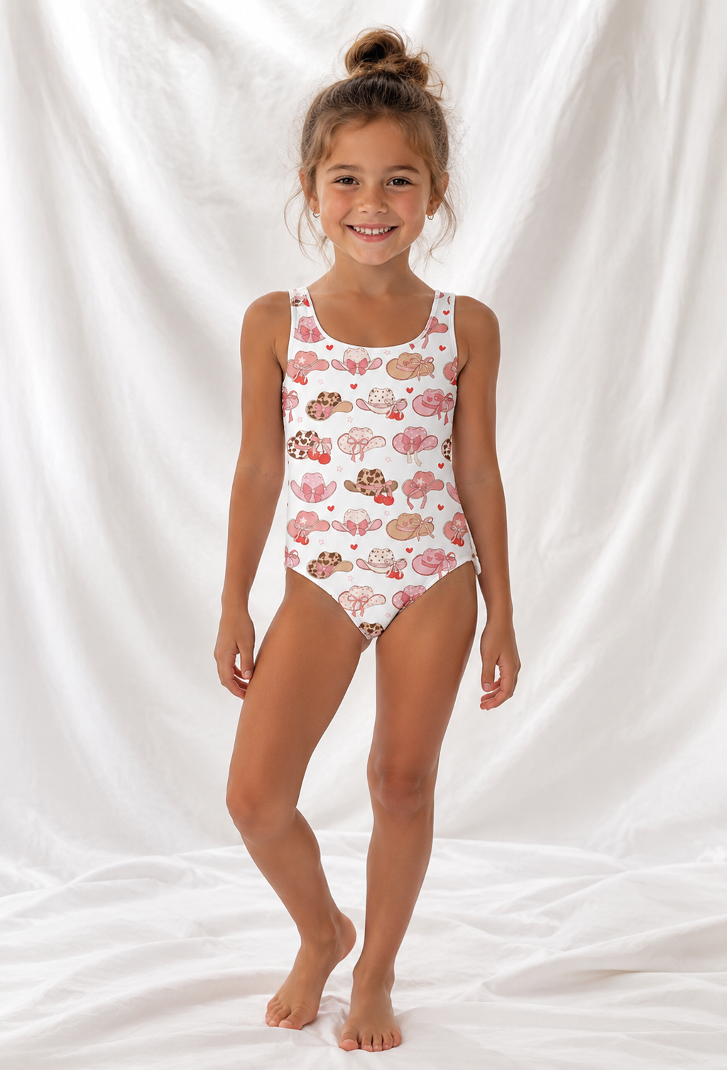 Little Kids Western One Piece Swimsuit | Cowgirl Summer Bathing Suit