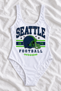 Seattle Football One-Piece Swimsuit – Women’s Game Day Swimwear