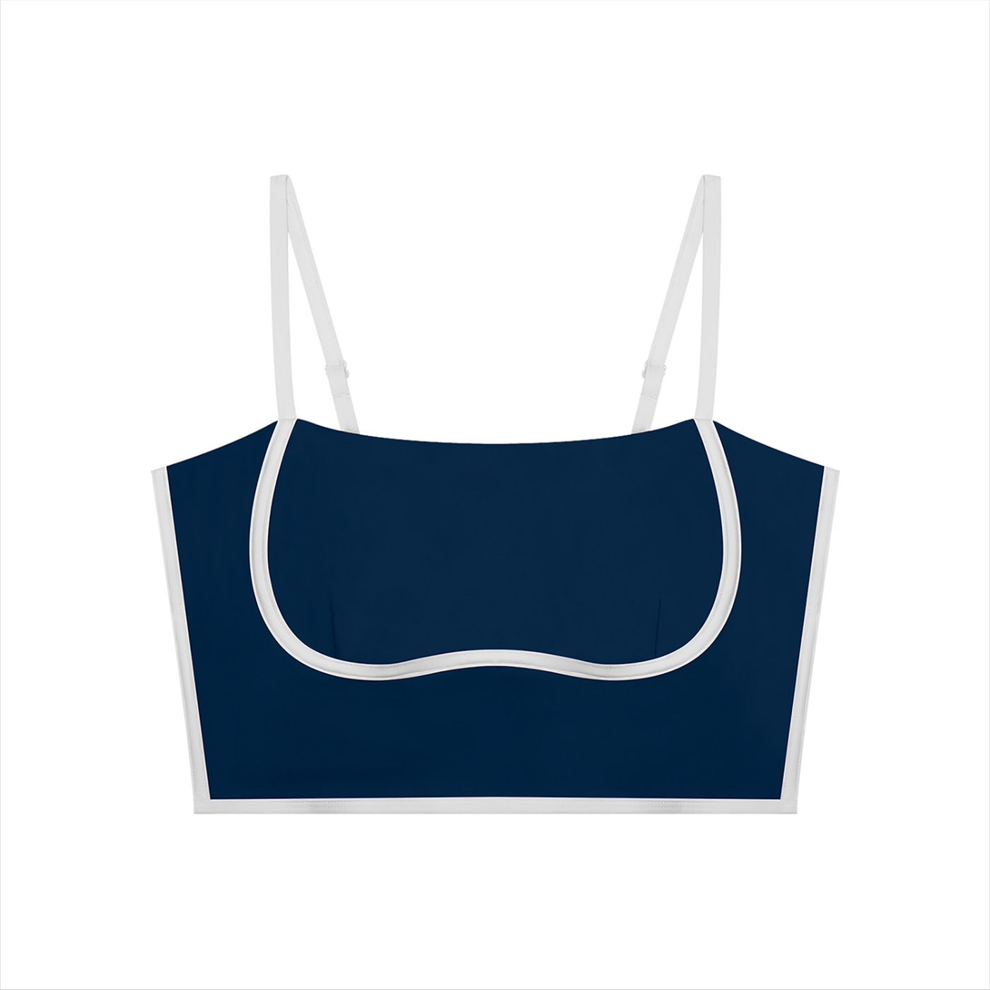 Women's Color Block Adjustable Sports Bra | Built-In Padded Athletic Workout Bra