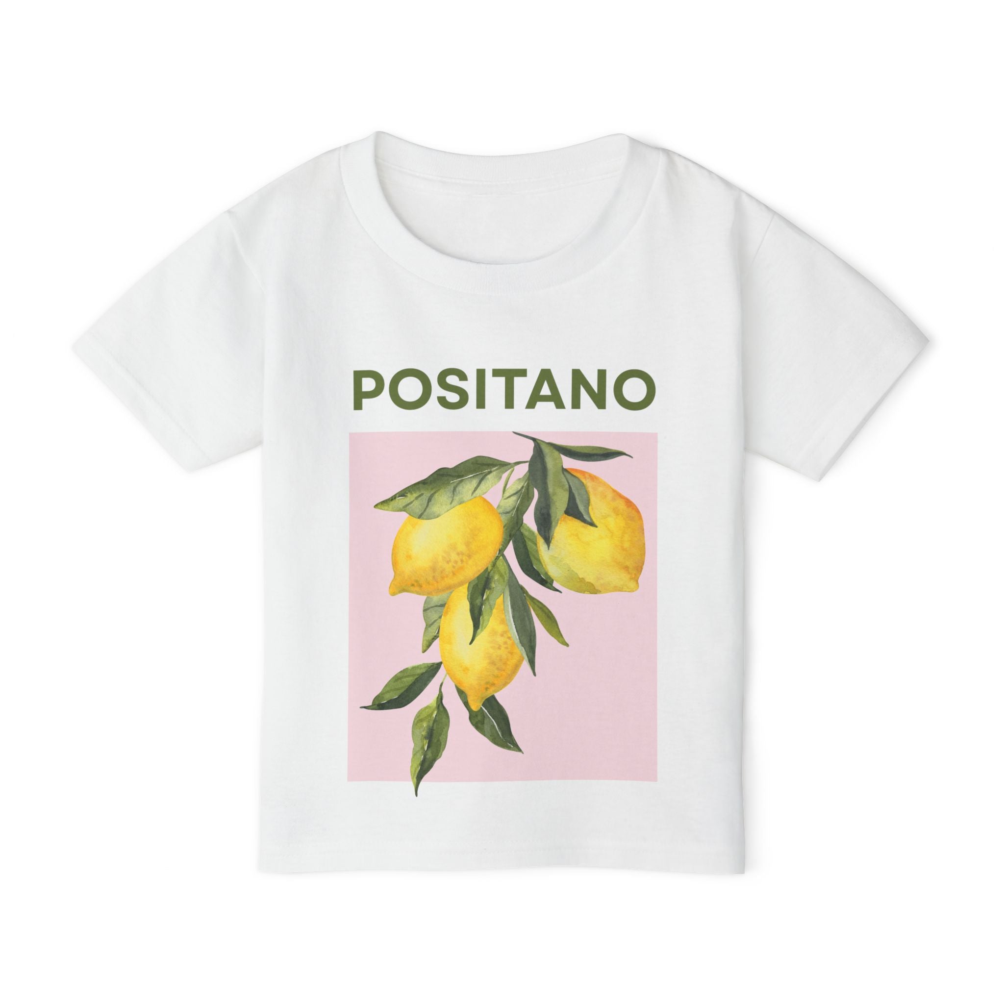 Toddler T-Shirt - Positano Lemon Print (Kids Summer Vacation Tee)