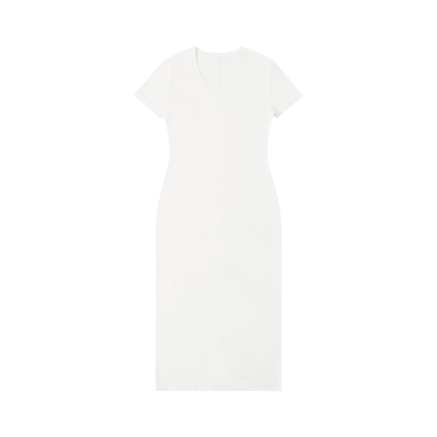 Women's V-Neck Short Sleeve Maxi Dress | Fitted Casual Maxi Dress