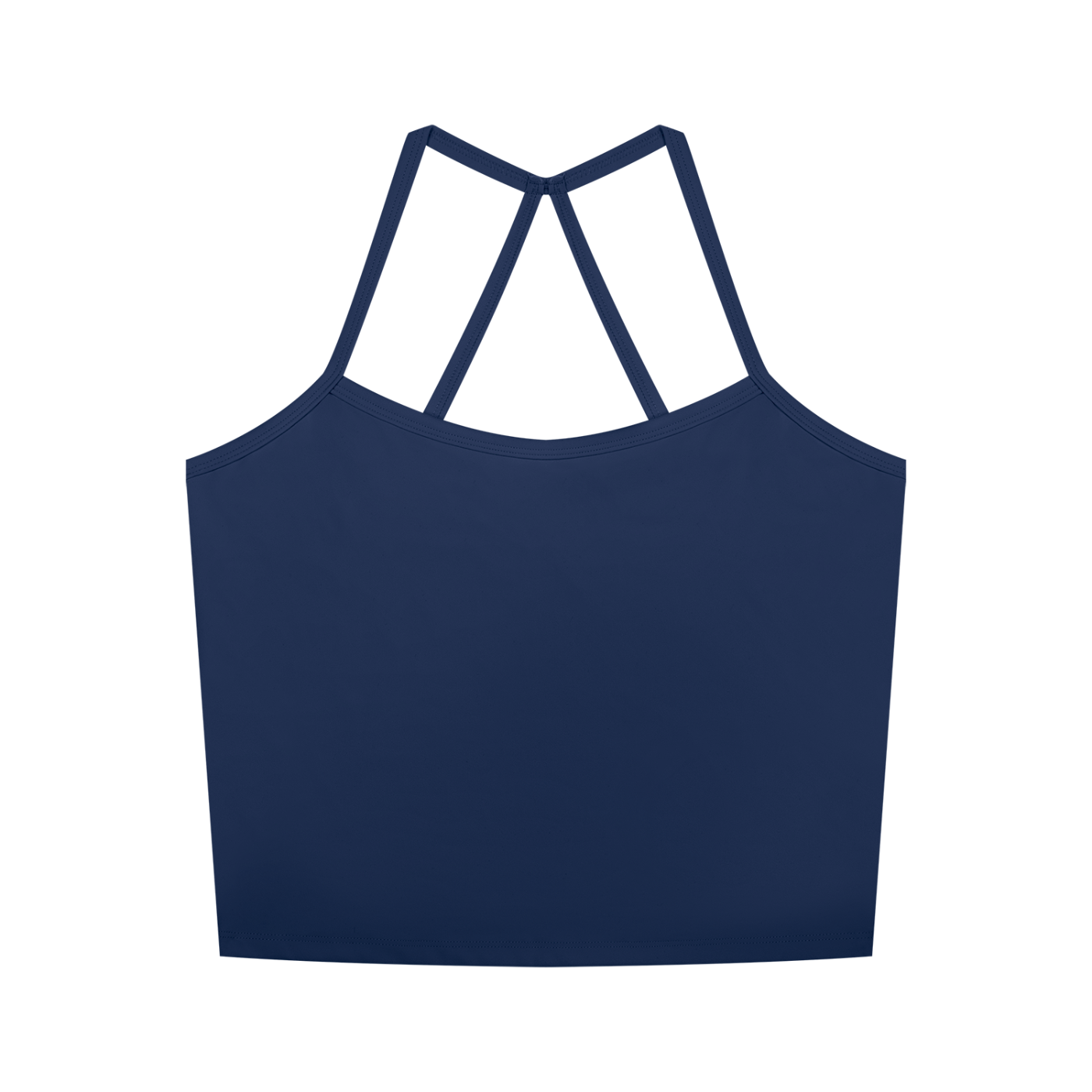 Women's Cross Back Active Crop Tank | Built-In Padded Workout Top
