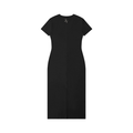 Women's V-Neck Short Sleeve Maxi Dress | Fitted Casual Maxi Dress