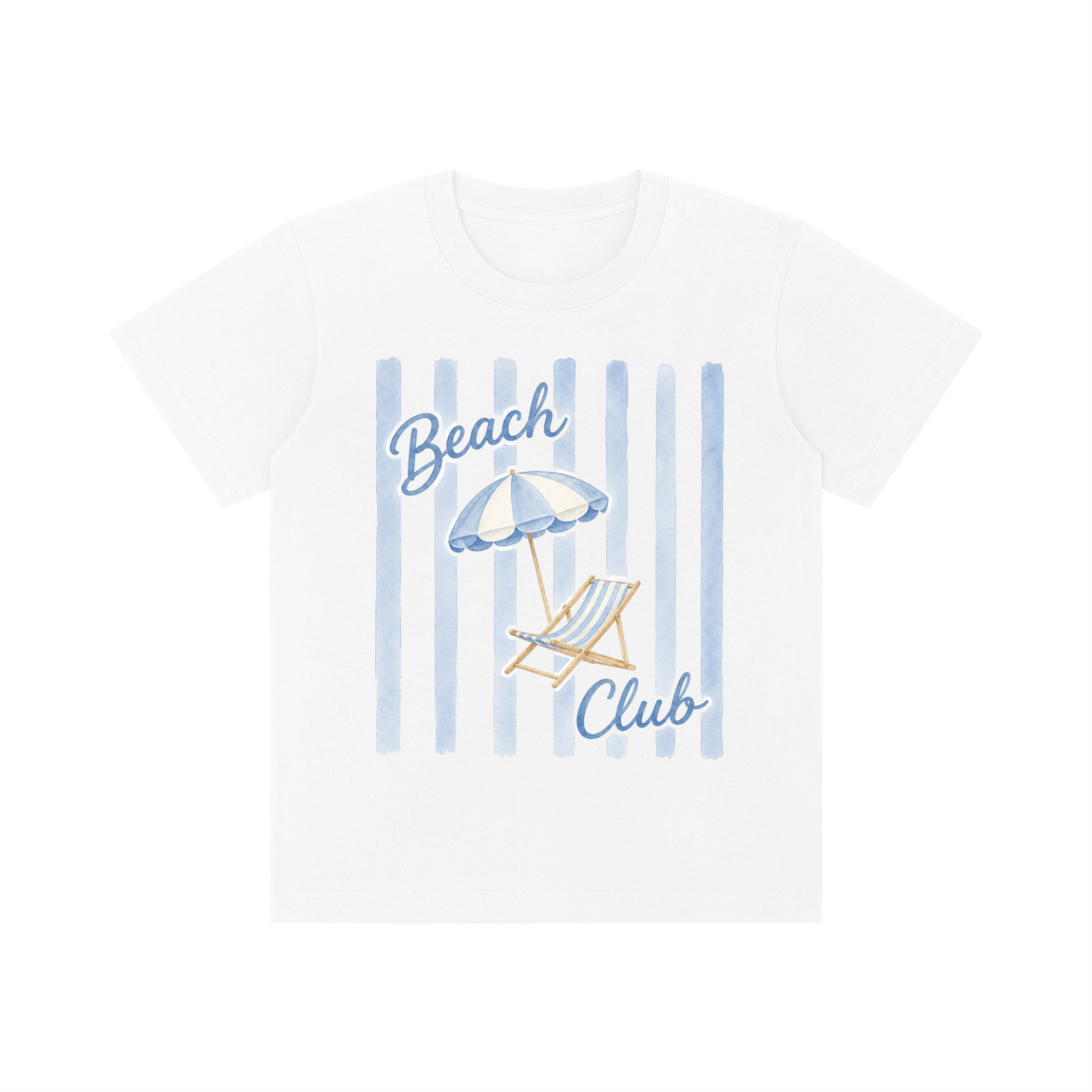 Beach Club Kids Cotton Tee | Cute Coastal Graphic T-Shirt for Toddlers & Youth