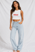 Long Live Cowboys Tight Crewneck Crop Tank Top | Soft Stretch Rayon Western Tank