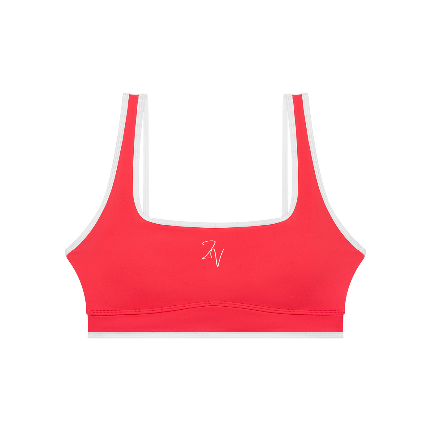 Women's Color Block Sports Bra | Built-In Padded Athletic Workout Bra