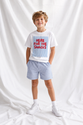 Here for the Snacks Kids Tee | Soft 100% Cotton Graphic T-Shirt