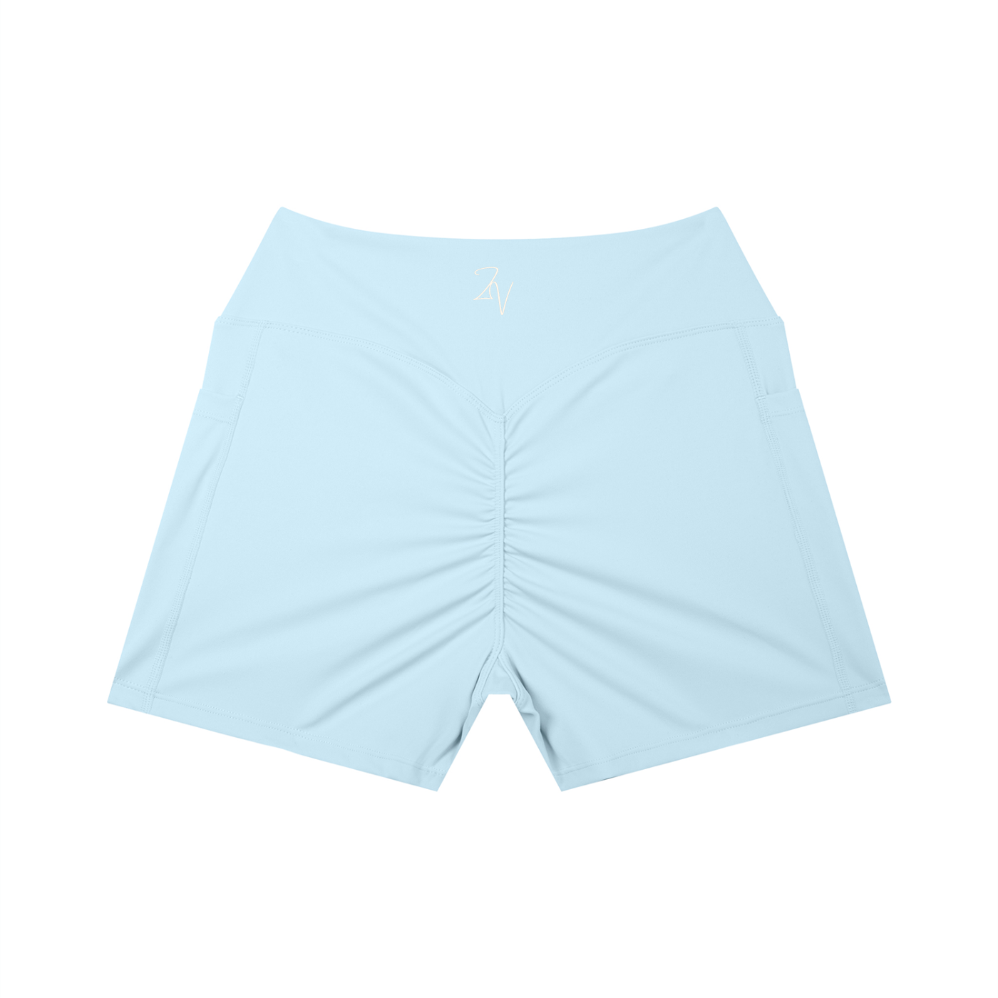 Women's High Rise Pocket Biker Shorts | Athletic Performance Workout Shorts