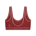 Topstitched Sports Bra with Built-In Padding | Women's Supportive Workout Bra