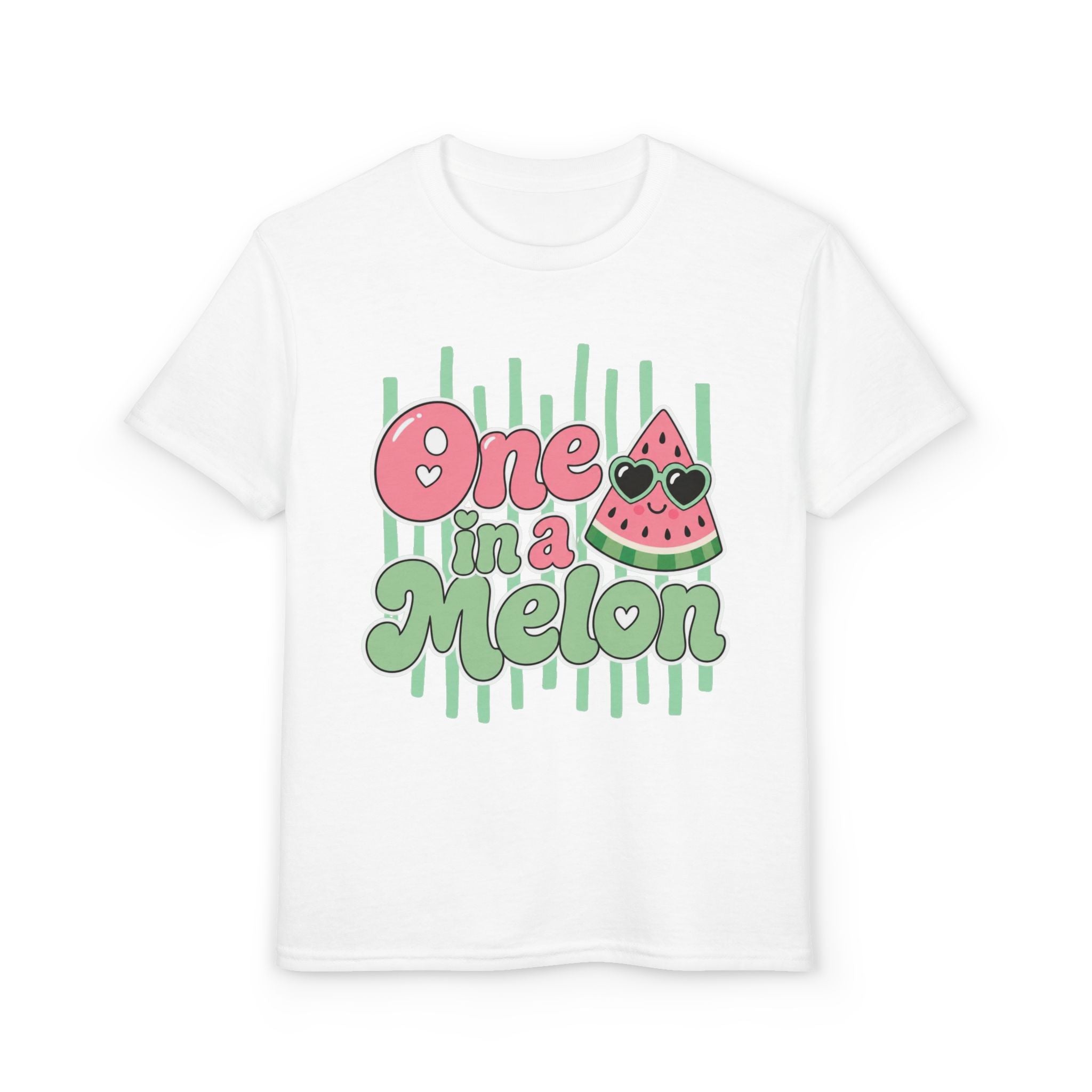 Youth T-Shirt — "One in a Melon" Cute Watermelon Graphic Tee