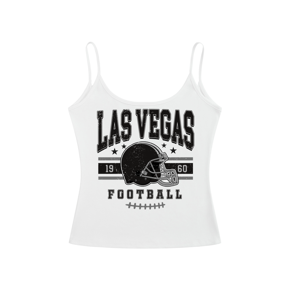 Las Vegas Low Back Tank Top – Women’s Football Game Day Shirt, Backless Tailgate Top