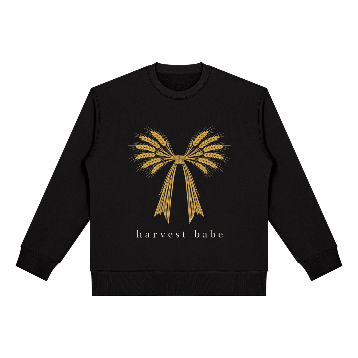 Harvest Babe Wheat Bow Graphic Sweatshirt – Fall Country Crewneck