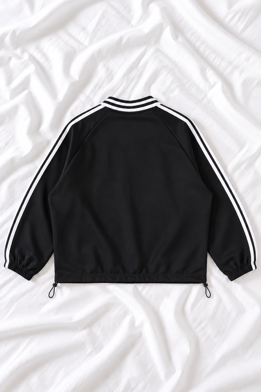 Buffalo Contrast Striped Lapel Collar Sweatshirt – Women's Football Game Day Pullover