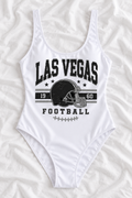 Las Vegas Football One-Piece Swimsuit – Women’s Game Day Swimwear