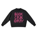 Book Club Girly Sweatshirt – Pink Graphic Crewneck for Book Lovers