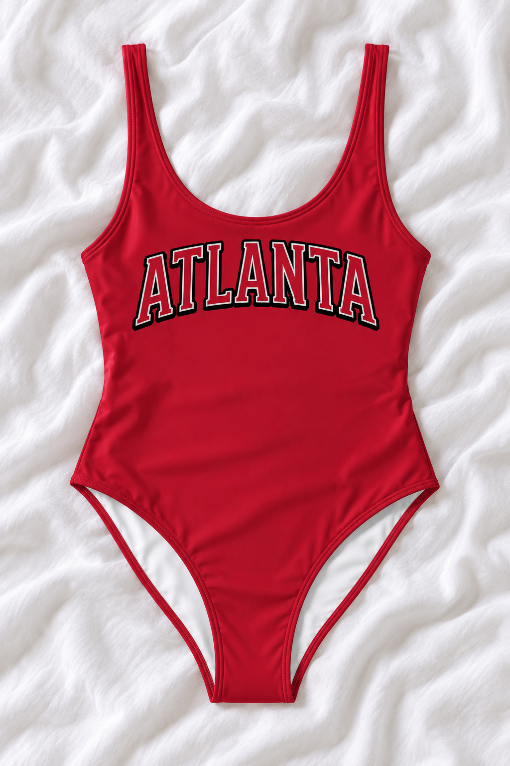 Atlanta Football One-Piece Swimsuit – Women’s Game Day Swimwear