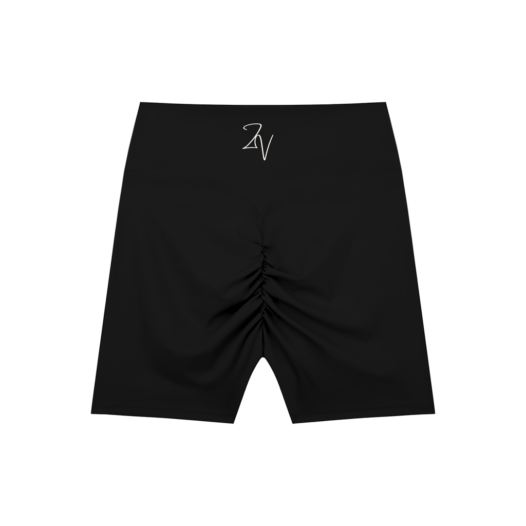 Women's High-Waisted Scrunch Butt Biker Shorts | Athletic Performance Workout Shorts