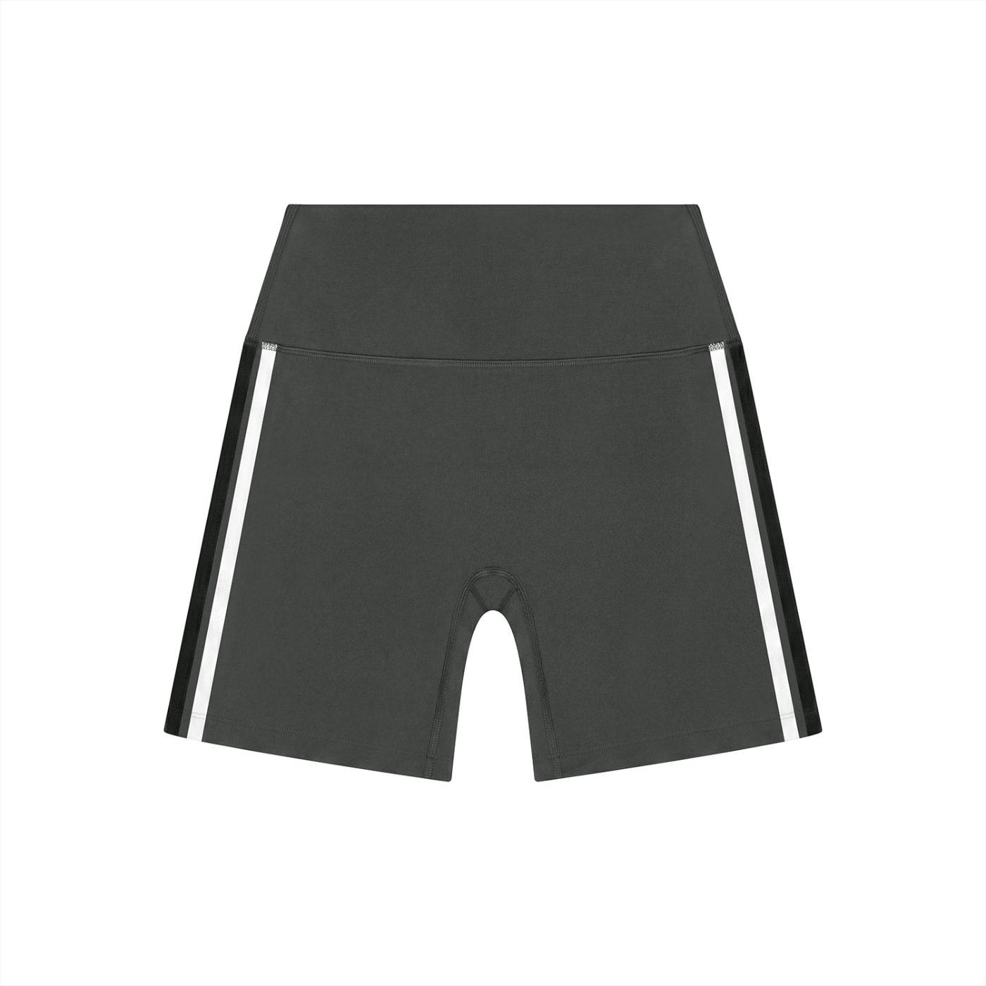 Women's Striped High Rise Tight Yoga Shorts | Athletic Performance Workout Shorts