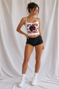 Atlanta Cropped Tank Top, Football Game Day Crop Top, Women’s Tailgate Tank, Football Season Outfit