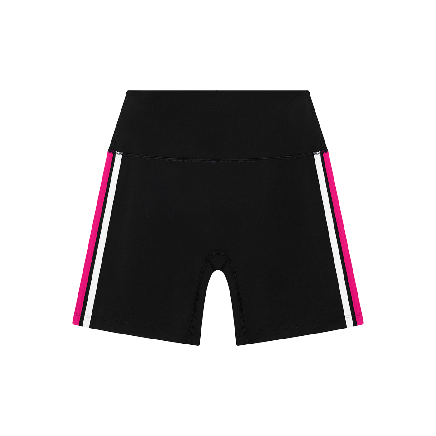 Women's Striped High Rise Tight Yoga Shorts | Athletic Performance Workout Shorts