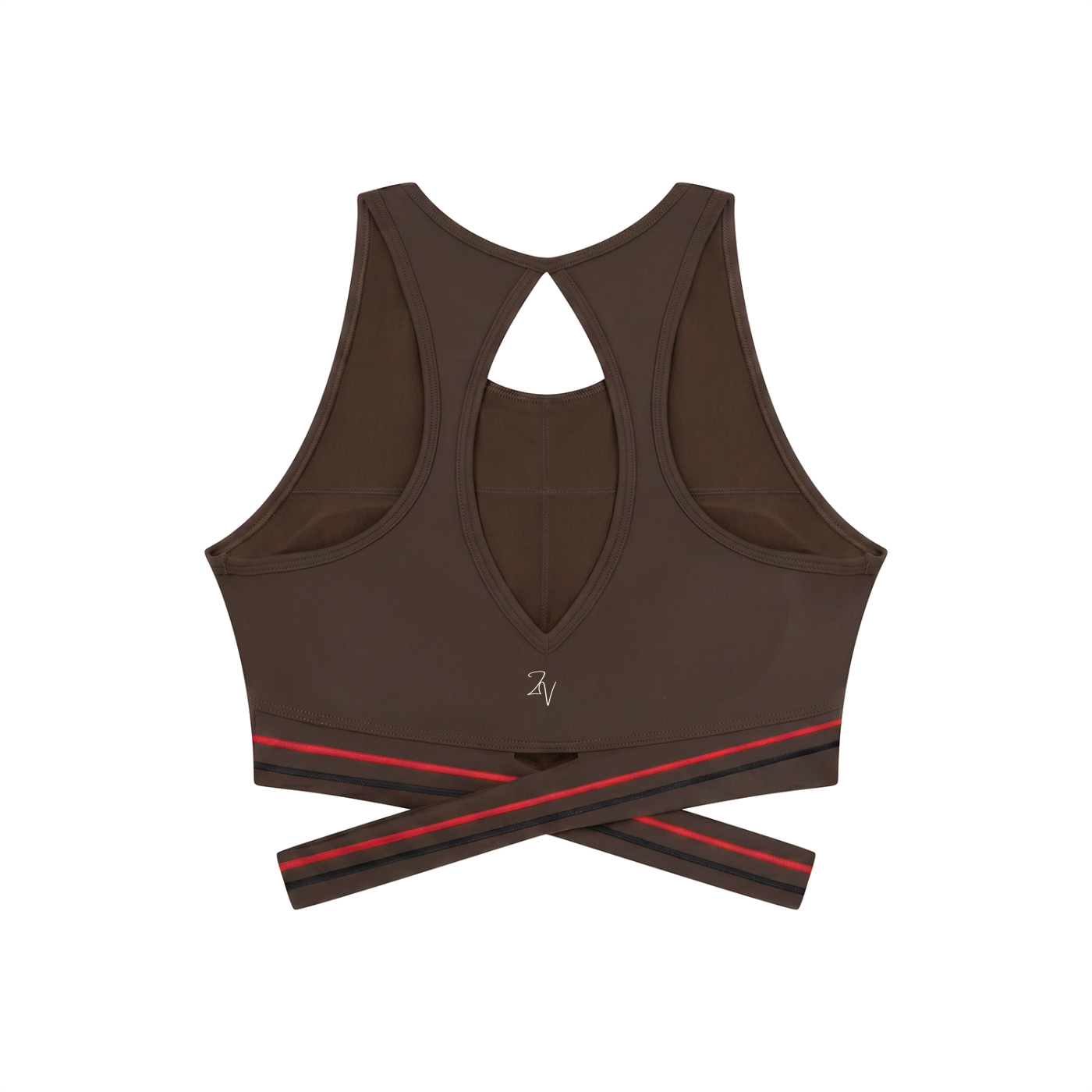 Women's Criss-Cross Band Sports Bra | Built-In Padded Tennis & Workout Bra