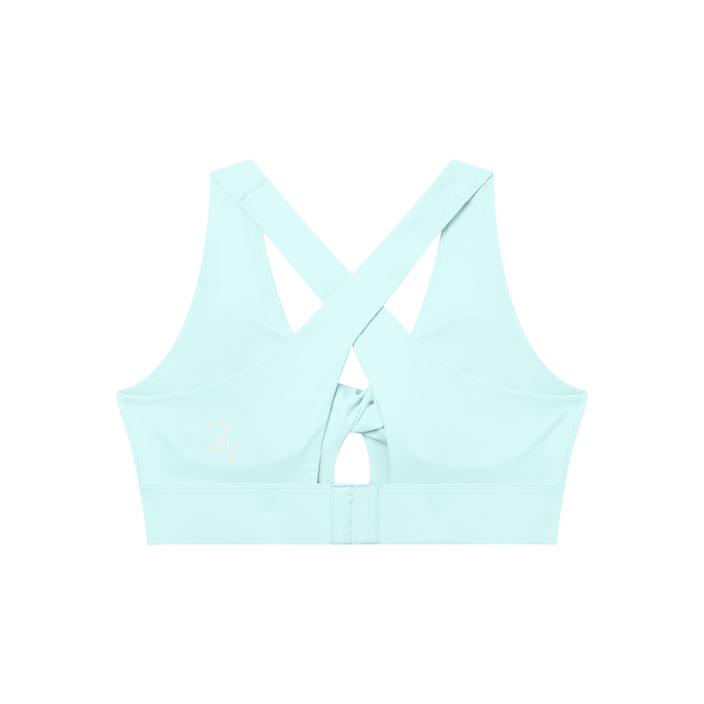 Women's Twist Front V-Neck Sports Bra | Built-In Padded Athletic Workout Bra