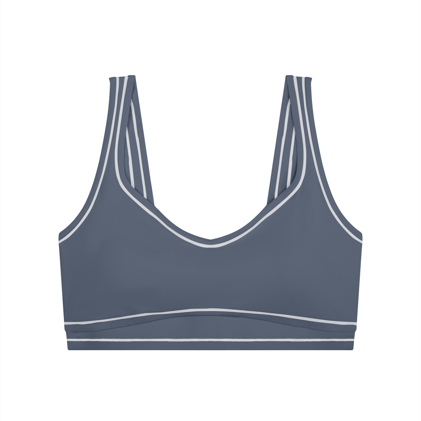 Topstitched Sports Bra with Built-In Padding | Women's Supportive Workout Bra