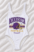 Minnesota Football One-Piece Swimsuit – Women’s Game Day Swimwear