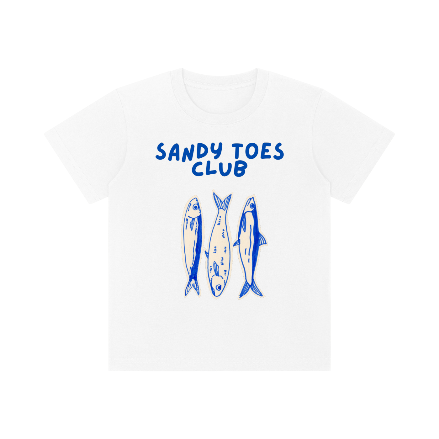 Sandy Toes Club Kids Tee | Soft 100% Cotton Graphic T-Shirt