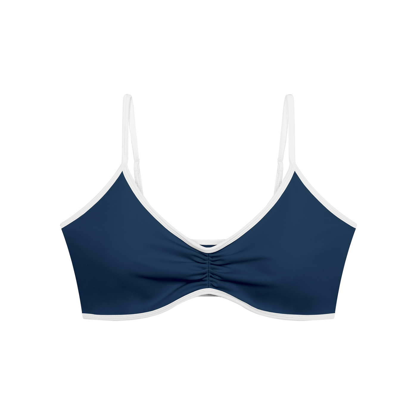Women's Color Block Ruched V-Neck Sports Bra | Built-In Padded Athletic Workout Bra