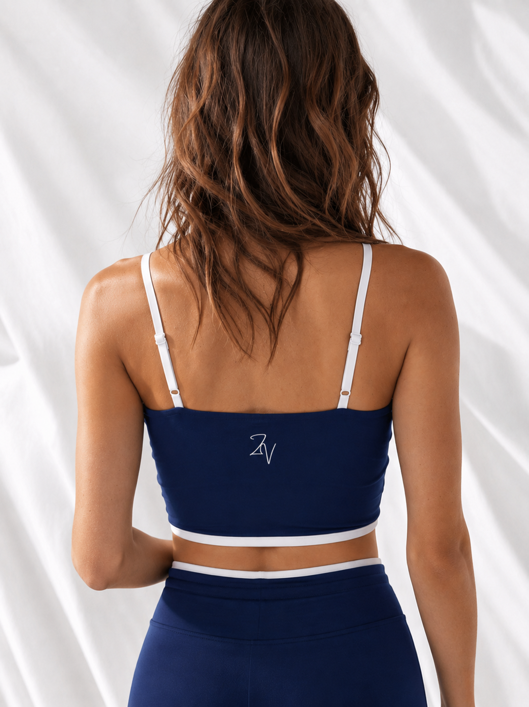 Women's Color Block Adjustable Sports Bra | Built-In Padded Athletic Workout Bra