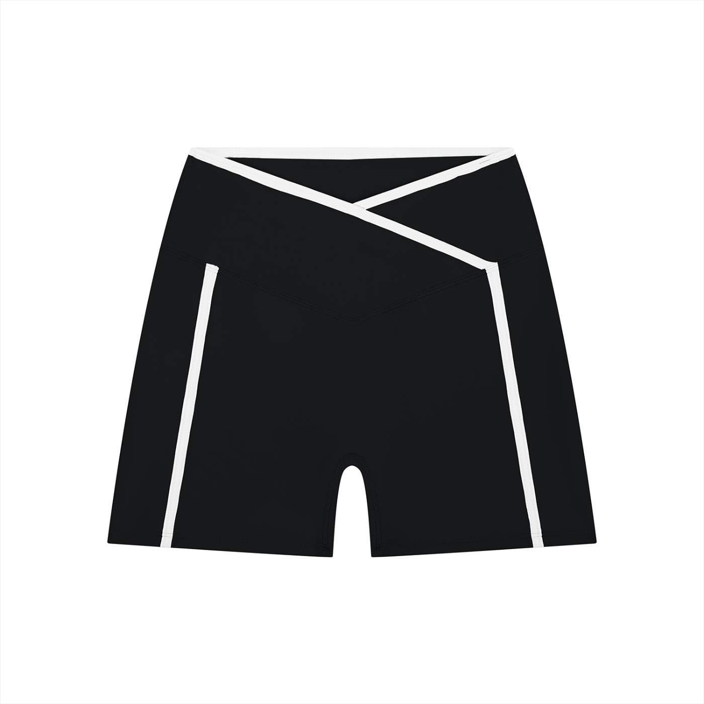 Women's High Rise Color Block Biker Shorts | Athletic Workout Shorts