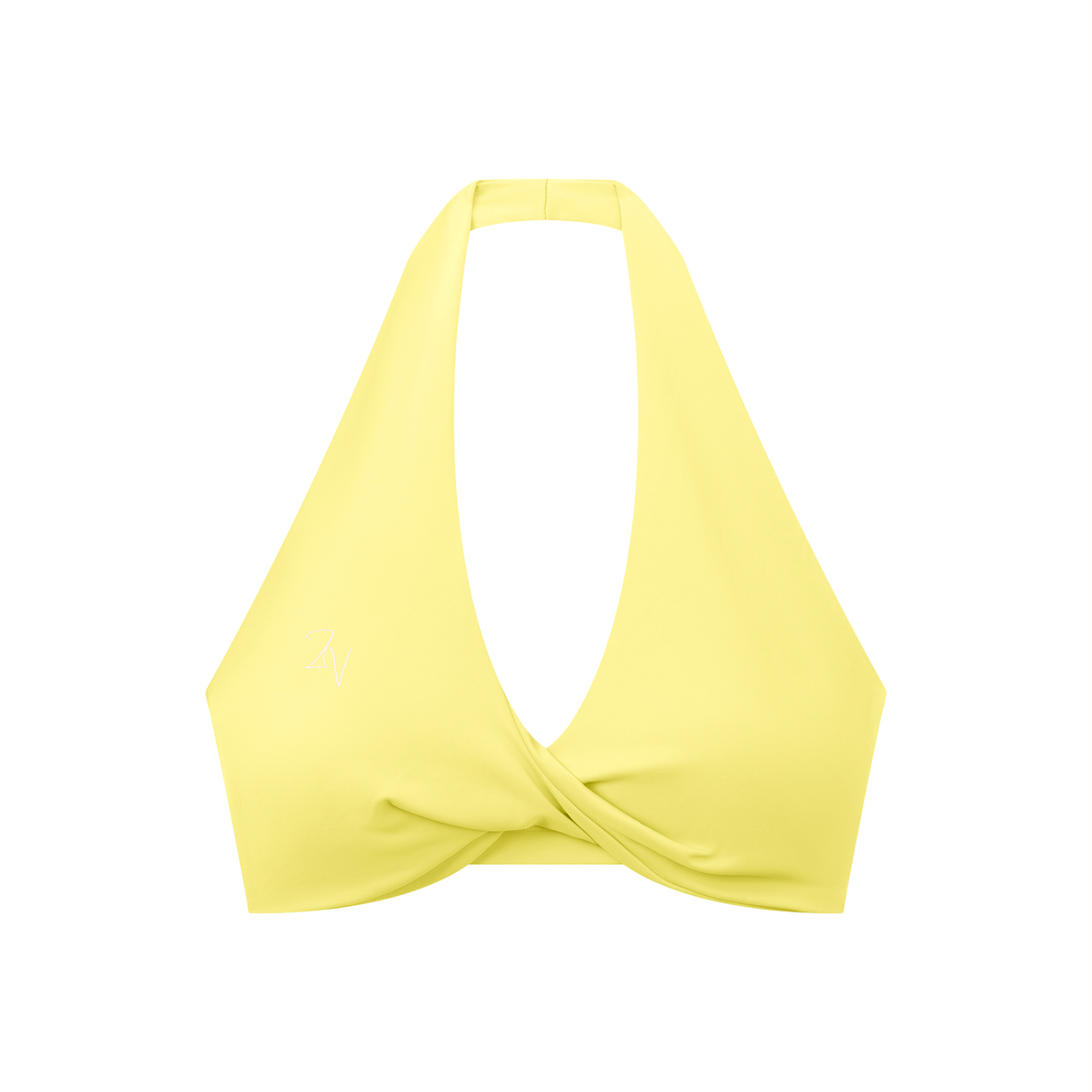 Women's Pleated Halter Sports Bra | Built-In Padded Athletic Workout Bra