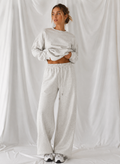 Women's Essential Straight-Leg Sweatpants | Relaxed Fit Fleece Lounge Pants