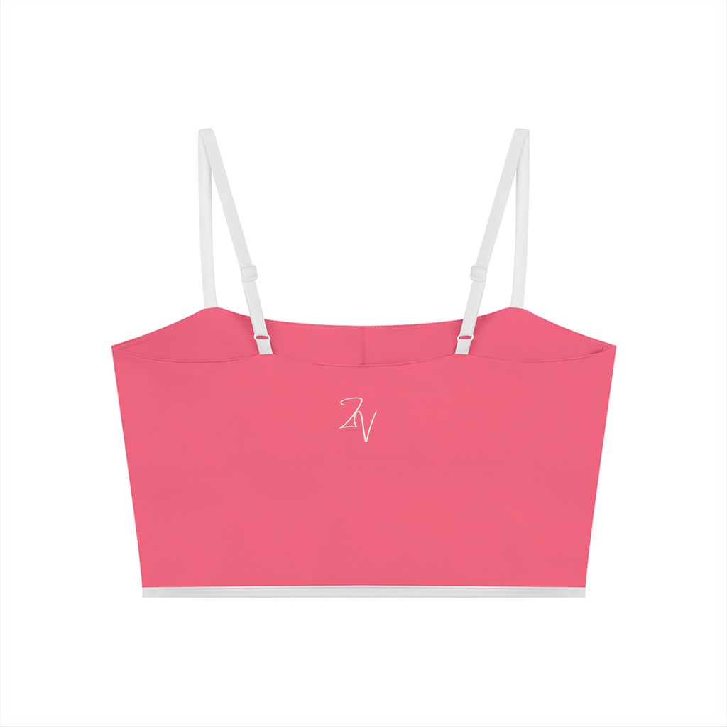 Women's Color Block Adjustable Sports Bra | Built-In Padded Athletic Workout Bra