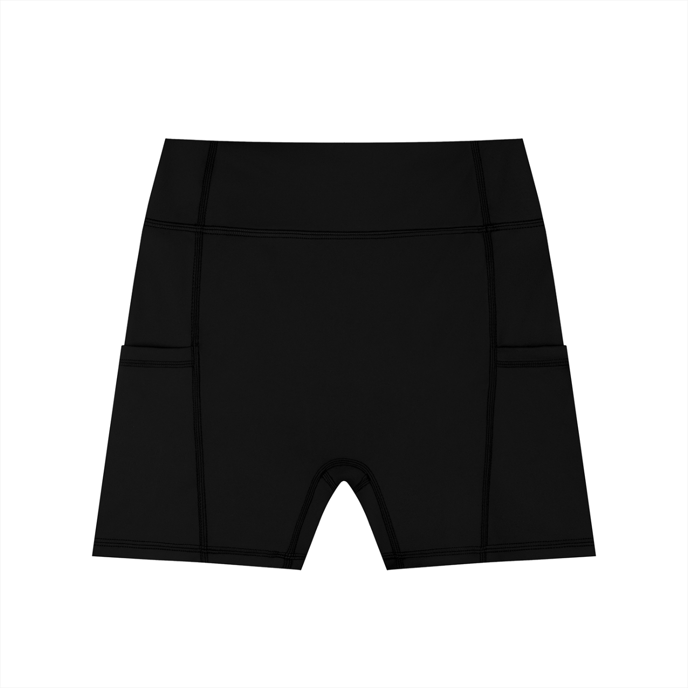 Women's High-Waisted Pocket Biker Shorts | Athletic Performance Workout Shorts