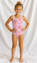 Little Kids Disco Cowgirl One Piece Swimsuit | Western Summer Bathing Suit
