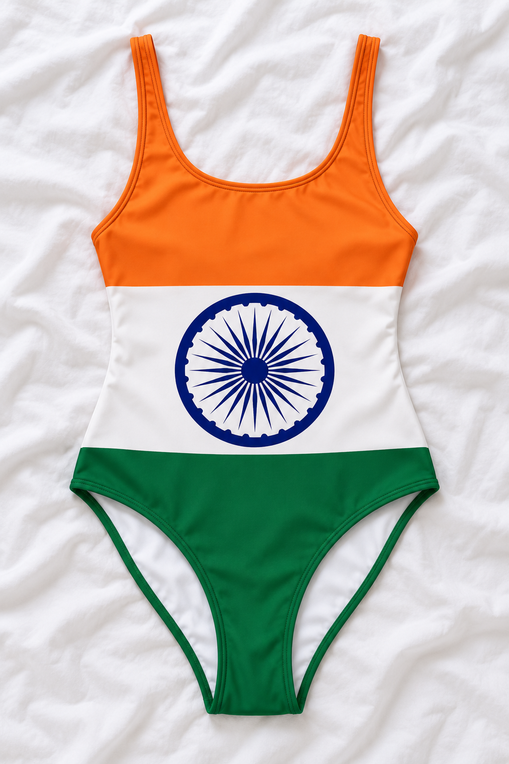 India Flag One-Piece Swimsuit – Women’s Indian Flag Swimwear
